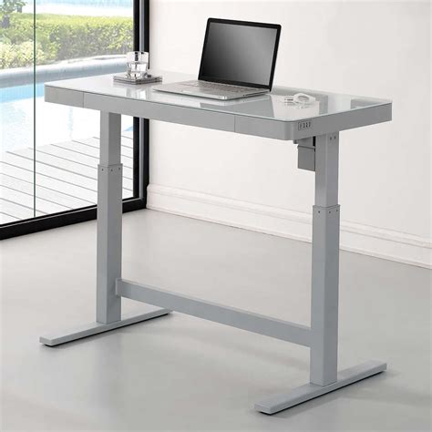 So I guess it all depends on your treadmill thickness. . Tresanti geller 47 adjustable height desk